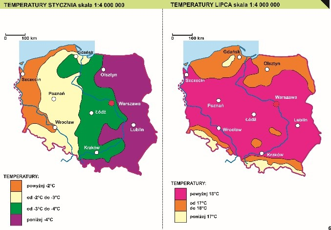 Przykład map w wersji do druku i wytłoczenia w technologii termoformowania